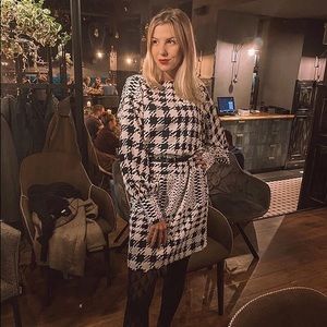 RICHARD ALLAN x H&M Houndstooth Boat Neck Dress